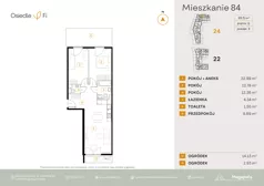 3 pokoje, mieszkanie 63,71 m², parter, oferta nr A2.4.M191.2P, Nowe Osiedle Fi, Kraków, Podgórze, Mateczny, ul. Rzemieślnicza 22/24