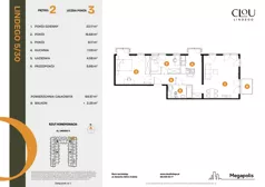 3 pokoje, mieszkanie 69,57 m², piętro 2, oferta nr L 2_M30, Clou Lindego, Kraków, Bronowice, ul. Samuela Bogumiła Lindego 5