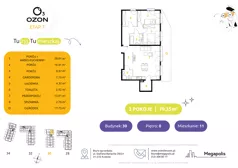 4 pokoje, mieszkanie 79,68 m², parter, oferta nr 11.3, Osiedle Ozon - Etap VII, Kraków, Prądnik Biały, Górka Narodowa, ul. Stefana Banacha/ul. Fryderyka Schillinga