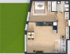 2 pokoje, mieszkanie 50,29 m², parter, oferta nr 35.32, Osiedle Ozon - Etap VII, Kraków, Prądnik Biały, Górka Narodowa, ul. Stefana Banacha/ul. Fryderyka Schillinga