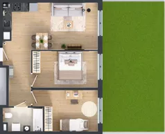 3 pokoje, mieszkanie 57,07 m², parter, oferta nr L 0_M19, Clou Lindego, Kraków, Bronowice, ul. Samuela Bogumiła Lindego 5