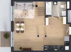 2 pokoje, mieszkanie 37,50 m², piętro 4, oferta nr L 4_M03, Clou Lindego, Kraków, Bronowice, ul. Samuela Bogumiła Lindego 5