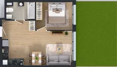 2 pokoje, mieszkanie 37,90 m², parter, oferta nr M2002, Osiedle Ozon - Etap VIII, Kraków, Prądnik Biały, Górka Narodowa, ul. Stefana Banacha/ul. Fryderyka Schillinga