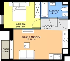 2 pokoje, mieszkanie 35,06 m², piętro 5, oferta nr 67.34, Osiedle Ozon - Etap VII, Kraków, Prądnik Biały, Górka Narodowa, ul. Stefana Banacha/ul. Fryderyka Schillinga