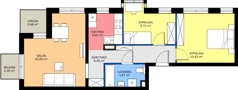 3 pokoje, mieszkanie 64,86 m², piętro 2, oferta nr L 2_M01, Clou Lindego, Kraków, Bronowice, ul. Samuela Bogumiła Lindego 5