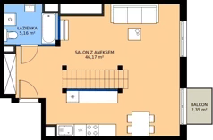 2 pokoje, mieszkanie 51,23 m², piętro 4, oferta nr L 4_M18, Clou Lindego, Kraków, Bronowice, ul. Samuela Bogumiła Lindego 5