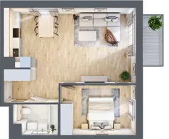 2 pokoje, mieszkanie 50,56 m², piętro 3, oferta nr A/26, Kijowska 17, Warszawa, Praga Północ, Szmulki, ul. Kijowska 17