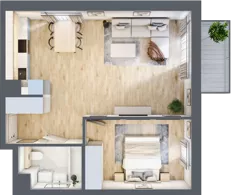 2 pokoje, mieszkanie 50,60 m², piętro 4, oferta nr A/34, Kijowska 17, Warszawa, Praga Północ, Szmulki, ul. Kijowska 17