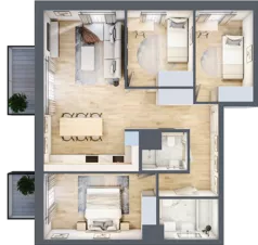 4 pokoje, mieszkanie 74,06 m², piętro 7, oferta nr A/56, Kijowska 17, Warszawa, Praga Północ, Szmulki, ul. Kijowska 17