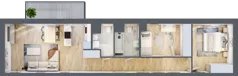 3 pokoje, mieszkanie 65,95 m², piętro 1, oferta nr B/68, Kijowska 17, Warszawa, Praga Północ, Szmulki, ul. Kijowska 17