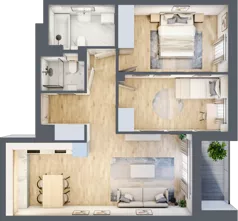 3 pokoje, mieszkanie 63,96 m², piętro 1, oferta nr B/74, Kijowska 17, Warszawa, Praga Północ, Szmulki, ul. Kijowska 17