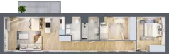 3 pokoje, mieszkanie 65,95 m², piętro 2, oferta nr B/79, Kijowska 17, Warszawa, Praga Północ, Szmulki, ul. Kijowska 17