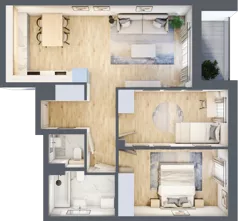 3 pokoje, mieszkanie 63,69 m², piętro 2, oferta nr B/84, Kijowska 17, Warszawa, Praga Północ, Szmulki, ul. Kijowska 17