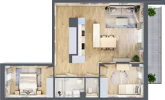 3 pokoje, mieszkanie 73,72 m², piętro 2, oferta nr B/86, Kijowska 17, Warszawa, Praga Północ, Szmulki, ul. Kijowska 17
