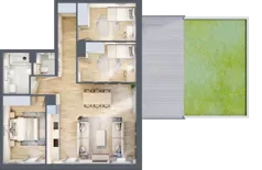 4 pokoje, mieszkanie 78,71 m², piętro 3, oferta nr B/93, Kijowska 17, Warszawa, Praga Północ, Szmulki, ul. Kijowska 17