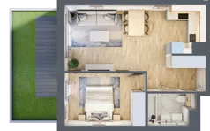 2 pokoje, mieszkanie 41,26 m², piętro 4, oferta nr C/164, Kijowska 17, Warszawa, Praga Północ, Szmulki, ul. Kijowska 17
