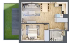 2 pokoje, mieszkanie 41,26 m², piętro 4, oferta nr C/164, Kijowska 17, Warszawa, Praga Północ, Szmulki, ul. Kijowska 17