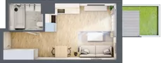 1 pokój, mieszkanie 26,07 m², parter, oferta nr C/128, Kijowska 17, Warszawa, Praga Północ, Szmulki, ul. Kijowska 17