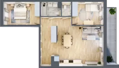 3 pokoje, mieszkanie 69,04 m², piętro 1, oferta nr C/130, Kijowska 17, Warszawa, Praga Północ, Szmulki, ul. Kijowska 17