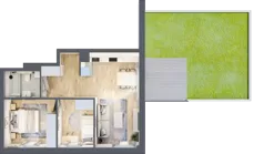 3 pokoje, mieszkanie 49,69 m², piętro 3, oferta nr C/149, Kijowska 17, Warszawa, Praga Północ, Szmulki, ul. Kijowska 17