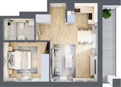 2 pokoje, mieszkanie 41,27 m², piętro 4, oferta nr C/157, Kijowska 17, Warszawa, Praga Północ, Szmulki, ul. Kijowska 17