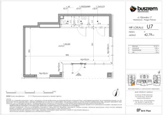 Lokal użytkowy 42,79 m², oferta nr U7, Osiedle Kijowska 17 - lokale użytkowe, Warszawa, Praga Północ, Szmulki, ul. Kijowska 17