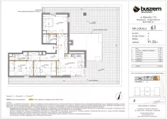 4 pokoje, mieszkanie 91,32 m², piętro 8, oferta nr 61, Kijowska 17A, Warszawa, Praga Północ, ul. Kijowska 17A