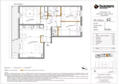 4 pokoje, mieszkanie 82,85 m², piętro 8, oferta nr 62, Kijowska 17A, Warszawa, Praga Północ, ul. Kijowska 17A