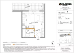 1 pokój, mieszkanie 26,24 m², piętro 1, oferta nr 5, Kijowska 17A, Warszawa, Praga Północ, ul. Kijowska 17A