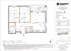 3 pokoje, mieszkanie 59,13 m², piętro 1, oferta nr 6, Kijowska 17A, Warszawa, Praga Północ, ul. Kijowska 17A