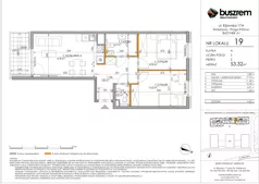 3 pokoje, mieszkanie 53,32 m², piętro 2, oferta nr 19, Kijowska 17A, Warszawa, Praga Północ, ul. Kijowska 17A
