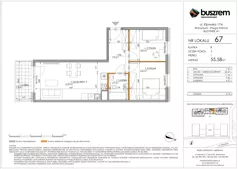 3 pokoje, mieszkanie 55,58 m², piętro 1, oferta nr 67, Kijowska 17A, Warszawa, Praga Północ, ul. Kijowska 17A