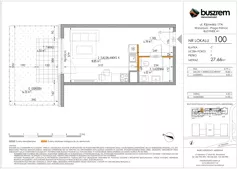 1 pokój, mieszkanie 27,66 m², parter, oferta nr 100, Kijowska 17A, Warszawa, Praga Północ, ul. Kijowska 17A