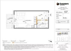 1 pokój, mieszkanie 28,40 m², piętro 1, oferta nr 107, Kijowska 17A, Warszawa, Praga Północ, ul. Kijowska 17A