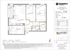 4 pokoje, mieszkanie 81,90 m², piętro 1, oferta nr 113, Kijowska 17A, Warszawa, Praga Północ, ul. Kijowska 17A