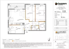 4 pokoje, mieszkanie 80,44 m², piętro 6, oferta nr 153, Kijowska 17A, Warszawa, Praga Północ, ul. Kijowska 17A