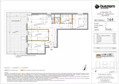 4 pokoje, mieszkanie 70,05 m², piętro 8, oferta nr 164, Kijowska 17A, Warszawa, Praga Północ, ul. Kijowska 17A