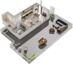 2 pokoje, mieszkanie 45,40 m², piętro 1, oferta nr A/A2-8-8, Gemini G-7, Kielce, Centrum, ul. Górna 7