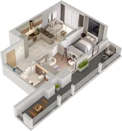 3 pokoje, mieszkanie 49,63 m², piętro 10, oferta nr A/A11-7-86, Gemini G-7, Kielce, Centrum, ul. Górna 7