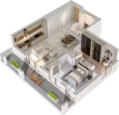 3 pokoje, mieszkanie 65,45 m², piętro 7, oferta nr B/B8-8-155, Gemini G-7, Kielce, Centrum, ul. Górna 7