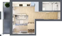 1 pokój, mieszkanie 27,86 m², piętro 9, oferta nr A/A10-4-75, Gemini G-7, Kielce, Centrum, ul. Górna 7