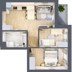 3 pokoje, mieszkanie 42,95 m², piętro 3, oferta nr B/B4-7-114, Gemini G-7, Kielce, Centrum, ul. Górna 7