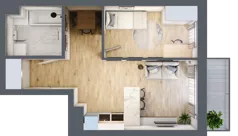 2 pokoje, mieszkanie 38,82 m², piętro 4, oferta nr B/B5-6-123, Gemini G-7, Kielce, Centrum, ul. Górna 7