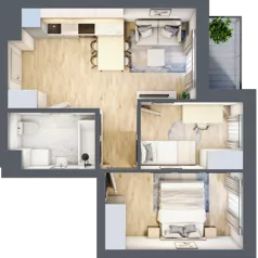 3 pokoje, mieszkanie 42,95 m², piętro 7, oferta nr B/B8-7-154, Gemini G-7, Kielce, Centrum, ul. Górna 7