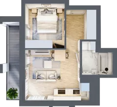 2 pokoje, mieszkanie 34,24 m², piętro 8, oferta nr B/B9-1-158, Gemini G-7, Kielce, Centrum, ul. Górna 7