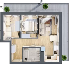 3 pokoje, mieszkanie 48,71 m², piętro 8, oferta nr B/B9-2-159, Gemini G-7, Kielce, Centrum, ul. Górna 7