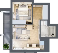 2 pokoje, mieszkanie 34,24 m², piętro 9, oferta nr B/B10-1-168, Gemini G-7, Kielce, Centrum, ul. Górna 7