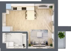 1 pokój, mieszkanie 29,41 m², piętro 9, oferta nr B/B10-7-174, Gemini G-7, Kielce, Centrum, ul. Górna 7