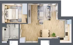 2 pokoje, mieszkanie 44,22 m², piętro 10, oferta nr B/B11-3-180, Gemini G-7, Kielce, Centrum, ul. Górna 7