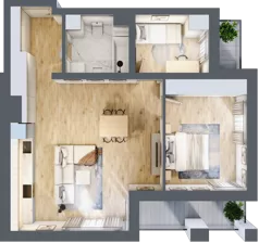 3 pokoje, mieszkanie 66,20 m², piętro 10, oferta nr B/B11-8-185, Gemini G-7, Kielce, Centrum, ul. Górna 7